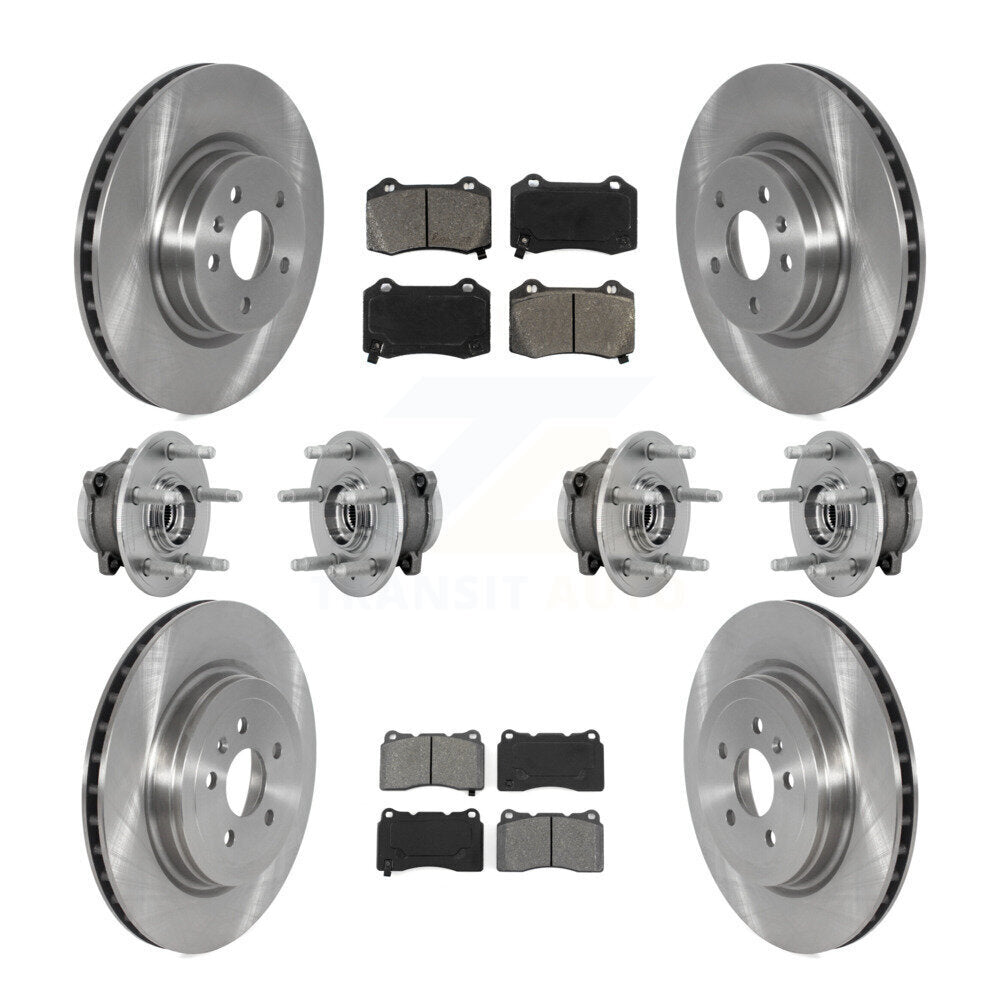 Hub Bearing Disc Brake Rotor & Pad Front Rear Kit (10Pc) For 2017-2019 Tesla X S