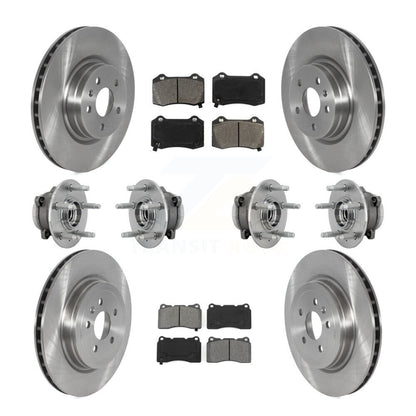 Hub Bearing Disc Brake Rotor & Pad Front Rear Kit (10Pc) For 2017-2019 Tesla X S