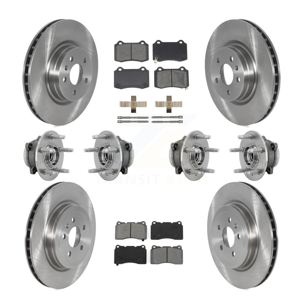 Hub Bearing Brake Rotor & Pads Front Rear Kit (10Pc) For 2016 Tesla S From 04 16