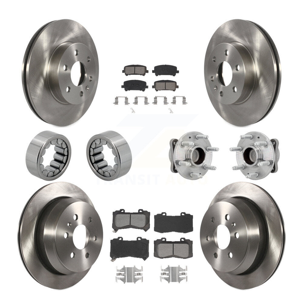 Hub Bearing Brake Rotor & Pads Shoe Front Rear Kit (10Pc) For Chevrolet Colorado