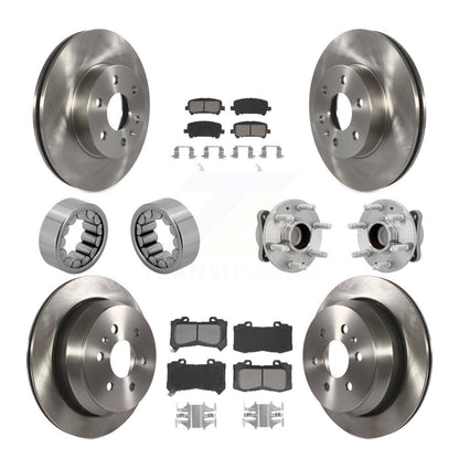 Hub Bearing Brake Rotor & Pads Shoe Front Rear Kit (10Pc) For Chevrolet Colorado