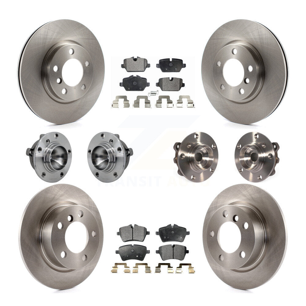 Hub Bearing Brake Rotor And Pad Front Rear Kit (10Pc) For Mini Cooper Countryman
