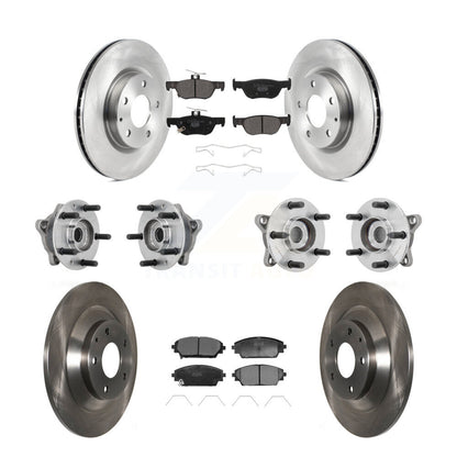 Hub Bearing Brake Rotor Pads Front Rear Kit (10Pc) For 2020-2022 Mazda CX-30 AWD