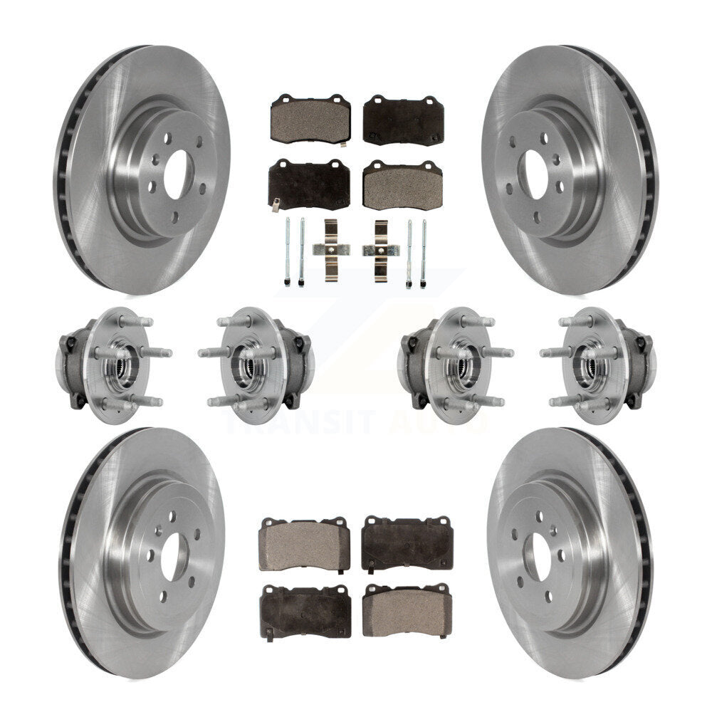 Hub Bearing Brake Rotor & Pads Front Rear Kit (10Pc) For 2016 Tesla S From 04 16