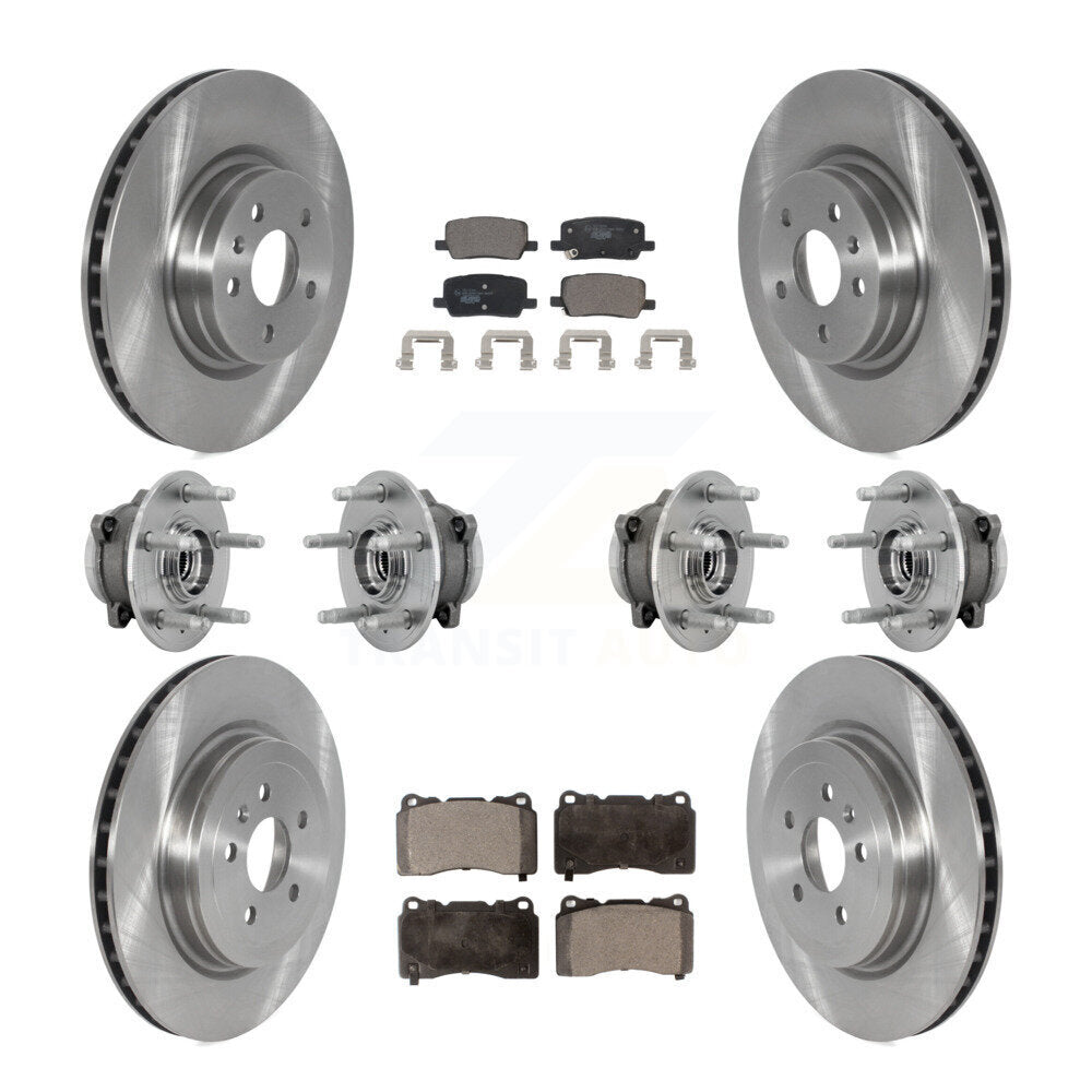 Hub Bearing Disc Brake Rotor & Pad Front Rear Kit (10Pc) For 2017-2019 Tesla X S