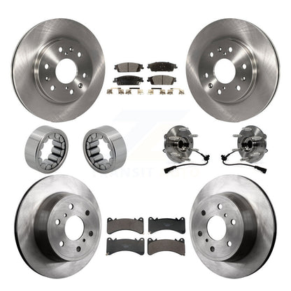 Hub Bearing Brake Rotor Pad Shoe Front Rear Kit (10Pc) For GMC Sierra 1500 Yukon