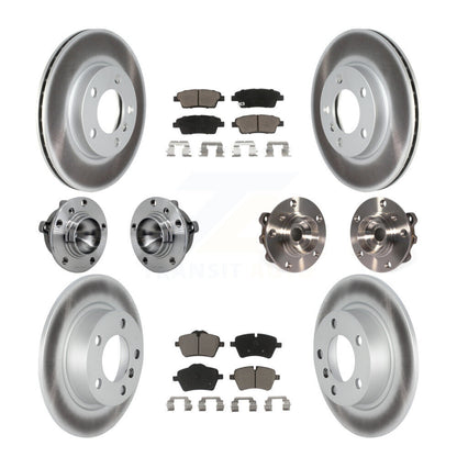 Hub Bearing Coated Brake Rotor Pad Front Rear Kit (10Pc) For Mini Cooper Paceman