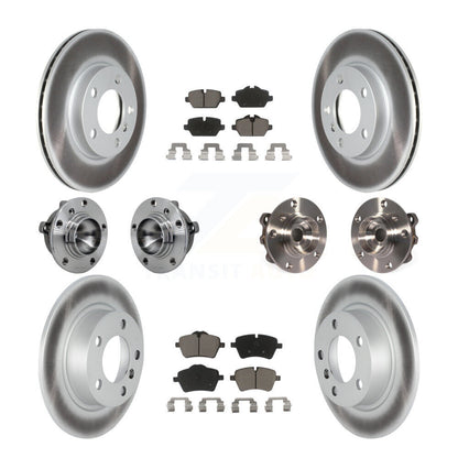 Hub Bearing Coated Brake Rotor Pad Front Rear Kit (10Pc) For Mini Cooper Paceman