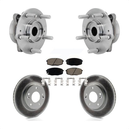 Hub Bearing Assembly Coat Brake Rotor Pads Front Kit For Hyundai Kona Kia Seltos