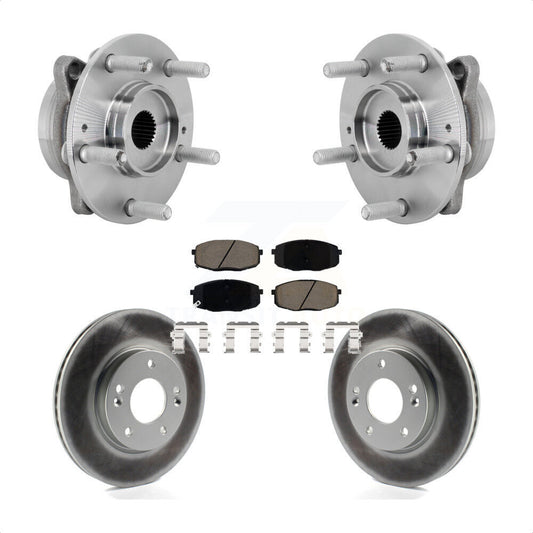 Hub Bearing Assembly Coat Brake Rotor Pads Front Kit For Hyundai Kona Kia Seltos