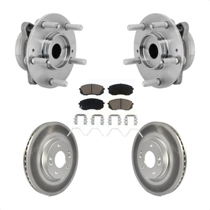 Hub Bearing Assembly Coat Brake Rotor Pads Front Kit For Hyundai Kona Kia Seltos
