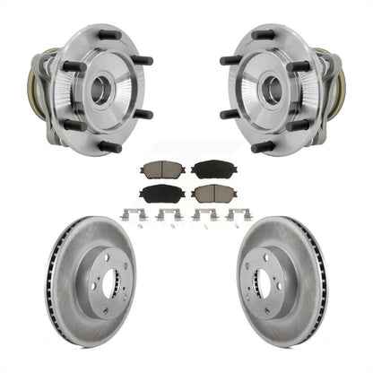Hub Bearing Coat Brake Rotor Pad Front Kit For Toyota Tacoma Pre Runner with RWD
