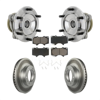 Hub Bearing Coat Brake Rotor Pads Front Kit For Toyota Tacoma 4Runner FJ Cruiser