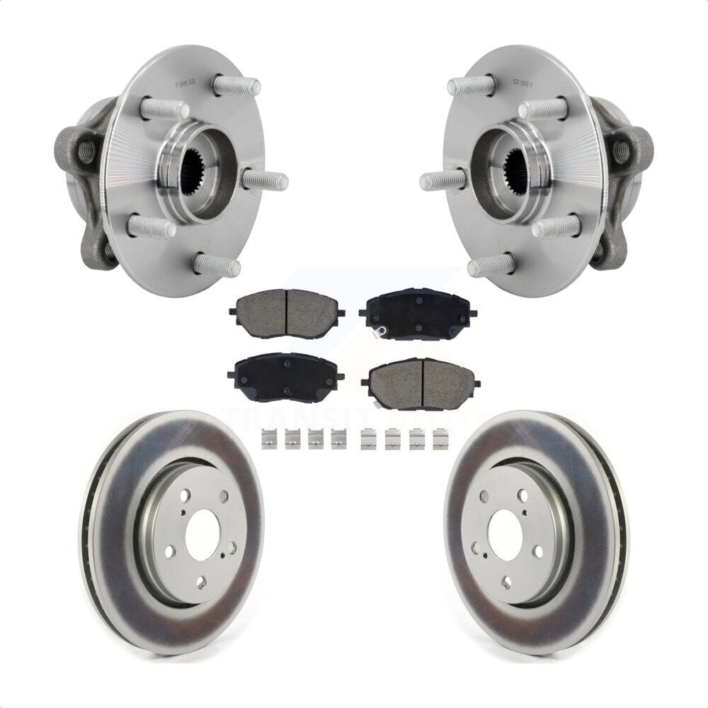 Hub Bearing Assembly Coated Disc Brake Rotors And Pads Front Kit For Toyota C-HR