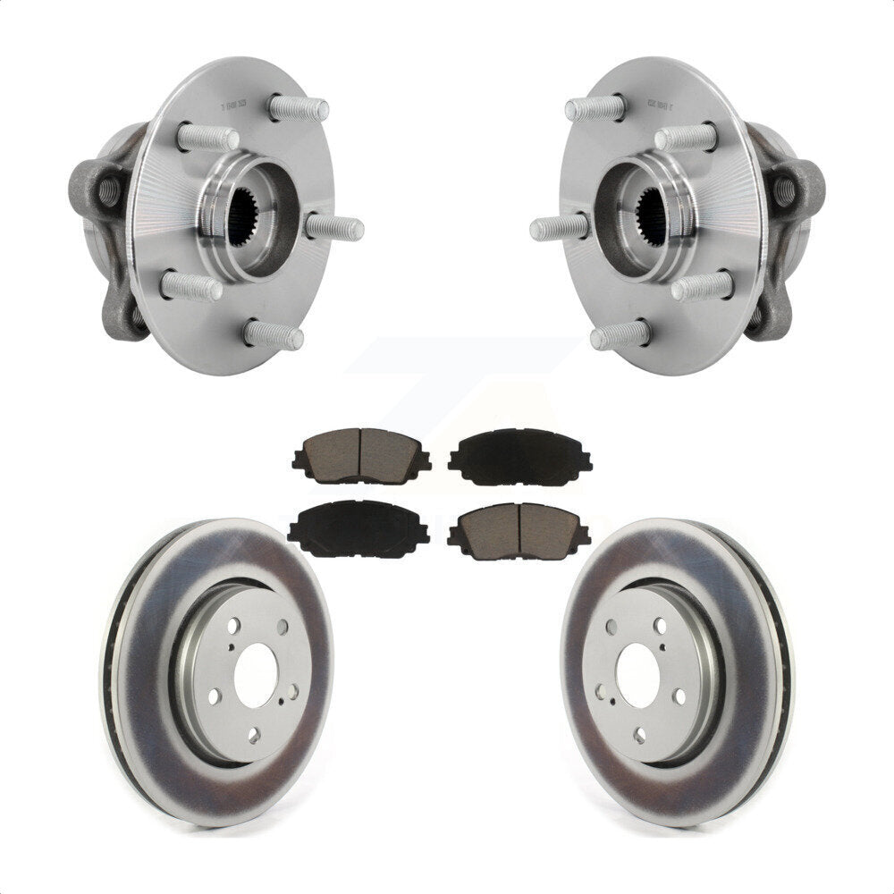 Hub Bearing Assembly Coated Disc Brake Rotors And Pads Front Kit For Toyota C-HR