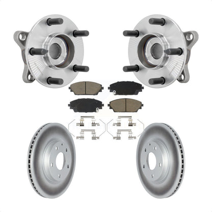 Hub Bearing Assembly Coated Brake Rotor Pads Front Kit For 2020-2022 Mazda CX-30