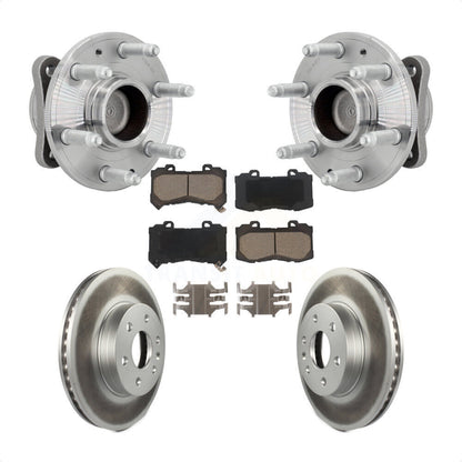Hub Bearing Coat Brake Rotor Pad Front Kit For Chevrolet Colorado GMC Canyon RWD
