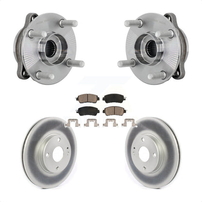 Hub Bearing Assembly Coated Brake Rotor Pads Front Kit For Toyota Yaris iA Scion