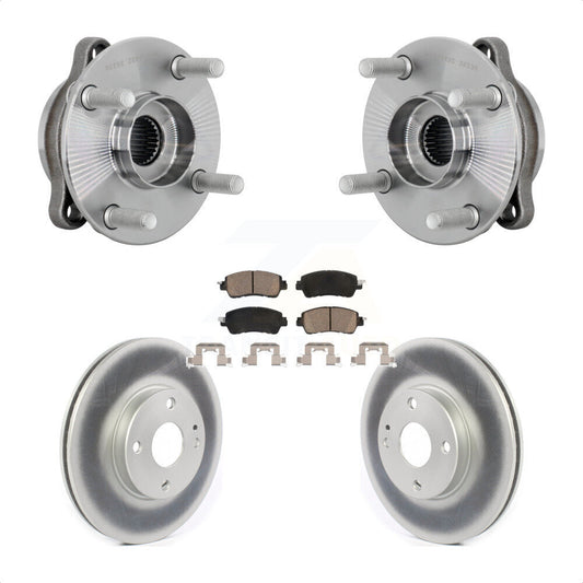 Hub Bearing Assembly Coated Brake Rotor Pads Front Kit For Toyota Yaris iA Scion