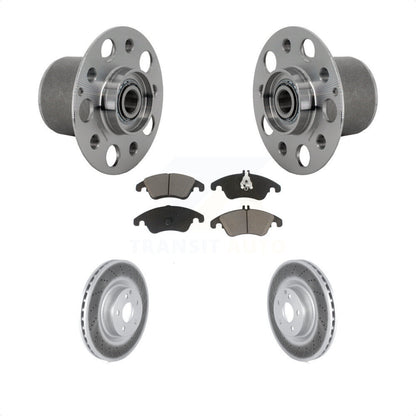 Hub Bearing Assembly Coat Brake Rotor Pads Front Kit For Mercedes-Benz E400 E550