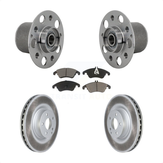 Hub Bearing Assembly Coat Brake Rotor Pads Front Kit For Mercedes-Benz E400 E550