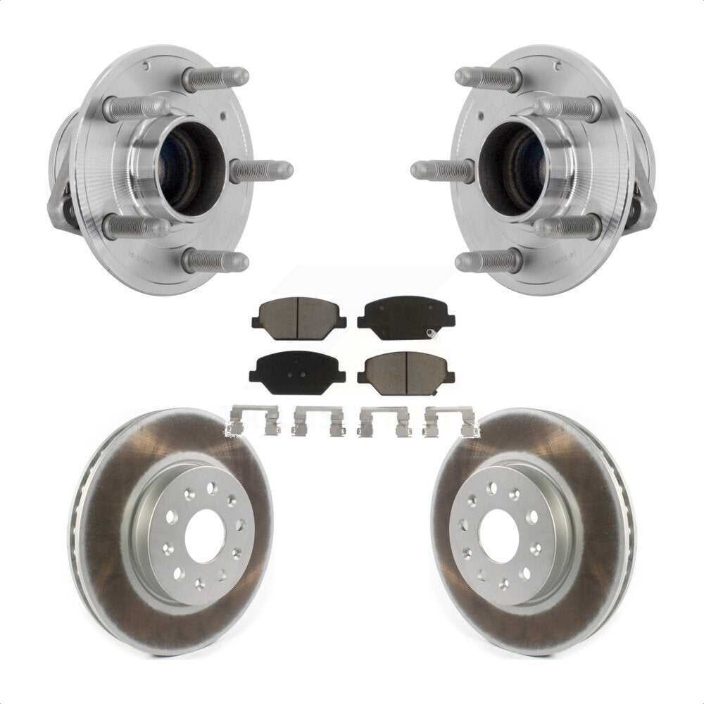 Hub Bearing Assembly Coated Disc Brake Rotor Pads Front Kit For Chevrolet Camaro