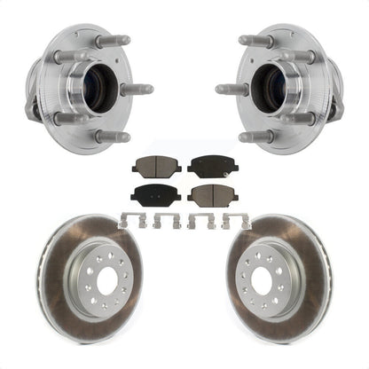 Hub Bearing Assembly Coated Disc Brake Rotor Pads Front Kit For Chevrolet Camaro