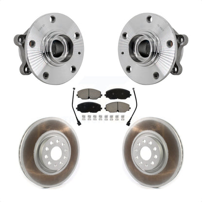 Hub Bearing Coated Brake Rotor & Pads Front Kit For Volkswagen Atlas Cross Sport