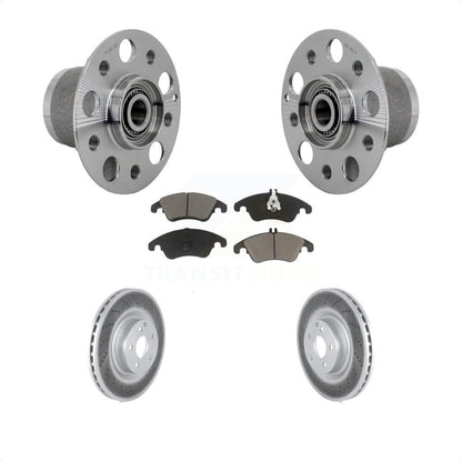 Hub Bearing Assembly Coat Brake Rotor Pads Front Kit For Mercedes-Benz C250 E550