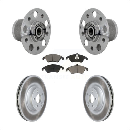 Hub Bearing Assembly Coat Brake Rotor Pads Front Kit For Mercedes-Benz C250 E550