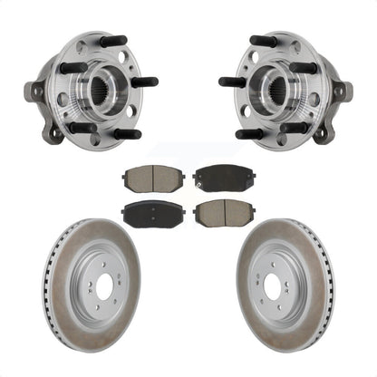 Hub Bearing Assembly Coated Brake Rotor Pads Front Kit For Hyundai Sonata Kia K5