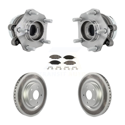 Hub Bearing Assembly Coated Disc Brake Rotor And Pad Front Kit For Nissan Murano