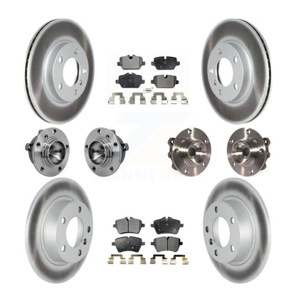 Hub Bearing Coated Brake Rotor Pad Front Rear Kit (10Pc) For Mini Cooper Paceman