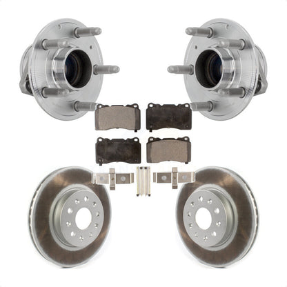 Hub Bearing Coat Brake Rotor Pad Front Kit For Chevrolet Camaro Cadillac CTS CT6