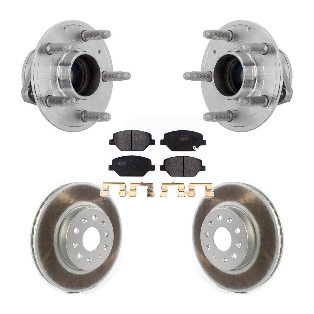 Hub Bearing Assembly Coated Disc Brake Rotor Pads Front Kit For Chevrolet Camaro