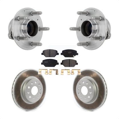 Hub Bearing Assembly Coated Disc Brake Rotor Pads Front Kit For Chevrolet Camaro