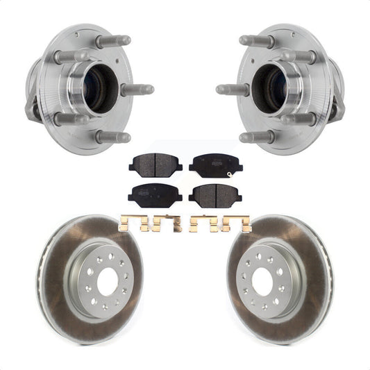 Hub Bearing Assembly Coated Disc Brake Rotor Pads Front Kit For Chevrolet Camaro