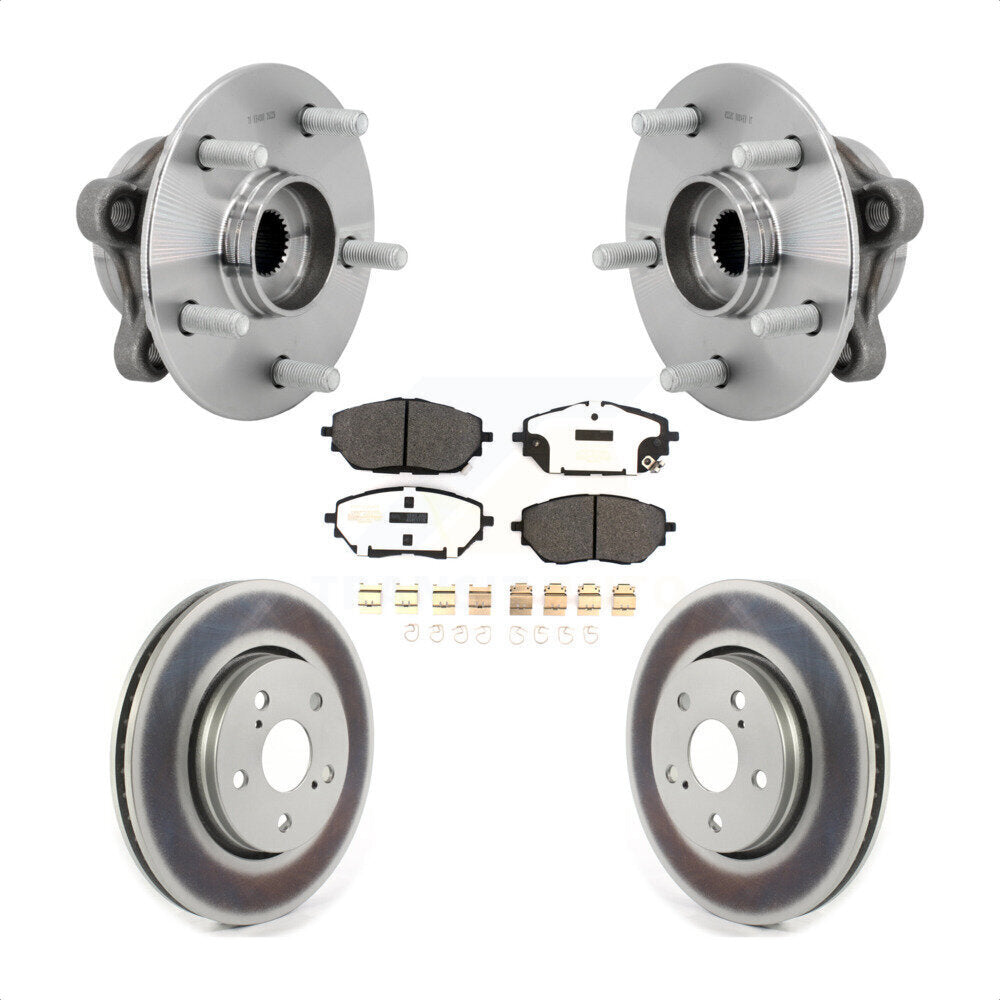 Hub Bearing Assembly Coated Disc Brake Rotors And Pads Front Kit For Toyota C-HR