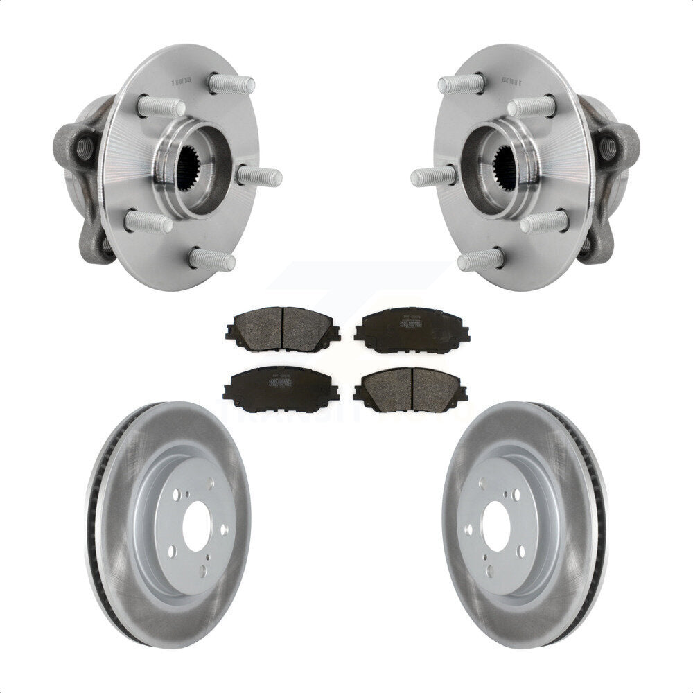 Hub Bearing Coated Brake Rotor Pads Front Kit For Toyota C-HR Lexus UX250h UX200