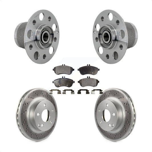 Hub Bearing Assembly Coat Brake Rotor Pads Front Kit For Mercedes-Benz C300 C250
