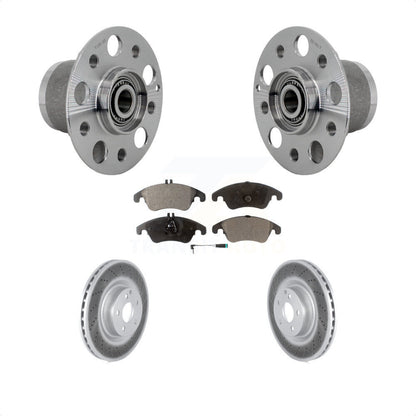Hub Bearing Assembly Coat Brake Rotor Pads Front Kit For Mercedes-Benz C250 E550