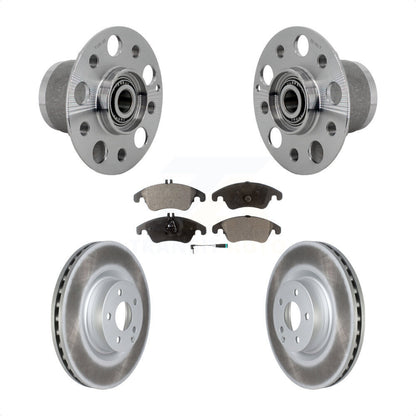 Hub Bearing Assembly Coat Brake Rotor Pads Front Kit For Mercedes-Benz C250 E550