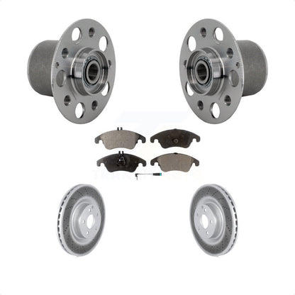 Hub Bearing Assembly Coat Brake Rotor Pads Front Kit For Mercedes-Benz E400 E550