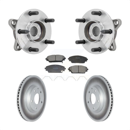 Hub Bearing Assembly Coated Brake Rotor Pads Front Kit For 2020-2022 Mazda CX-30