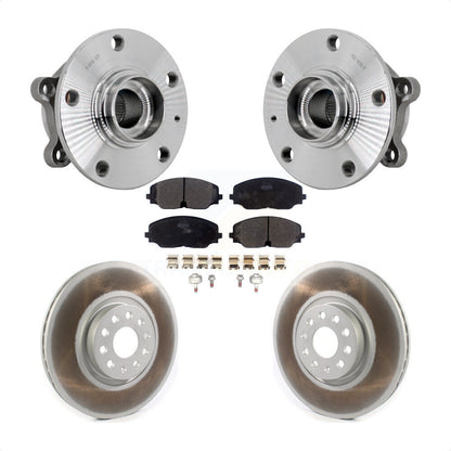 Hub Bearing Coated Brake Rotor & Pads Front Kit For Volkswagen Atlas Cross Sport