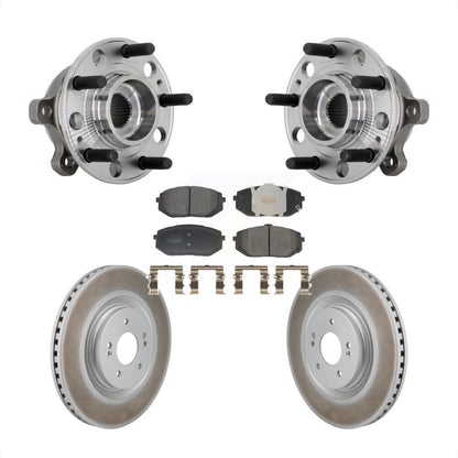Hub Bearing Assembly Coated Brake Rotor Pads Front Kit For Hyundai Sonata Kia K5
