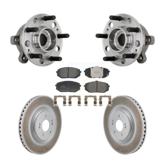 Hub Bearing Assembly Coated Brake Rotor Pads Front Kit For Hyundai Sonata Kia K5