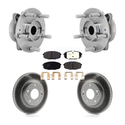Hub Bearing Assembly Coat Brake Rotor Pads Front Kit For Hyundai Kona Kia Seltos
