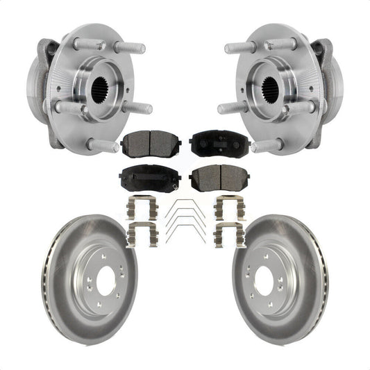 Hub Bearing Assembly Coat Brake Rotor Pads Front Kit For Hyundai Kona Kia Seltos