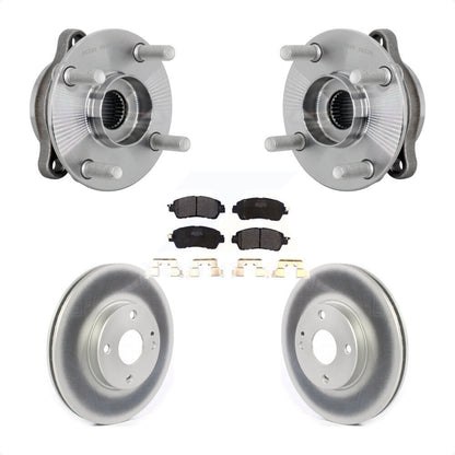 Hub Bearing Assembly Coated Brake Rotor Pads Front Kit For Toyota Yaris iA Scion